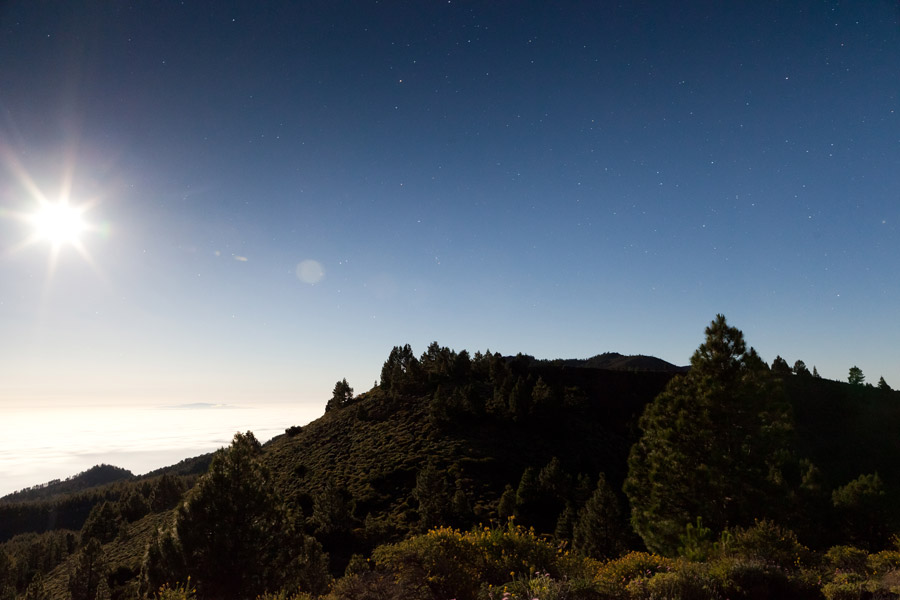 La Palma, nachts auf der Ruta de los Volcanes