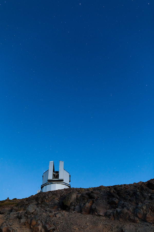 Das Telescopio Nazionale Galileo ist einer der vielen Teleskope im Dienst des IAC auf La Palma