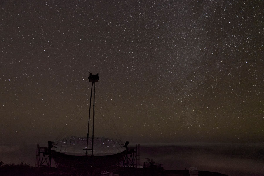 Eines de Cherenkov-Teleskope auf La Palma